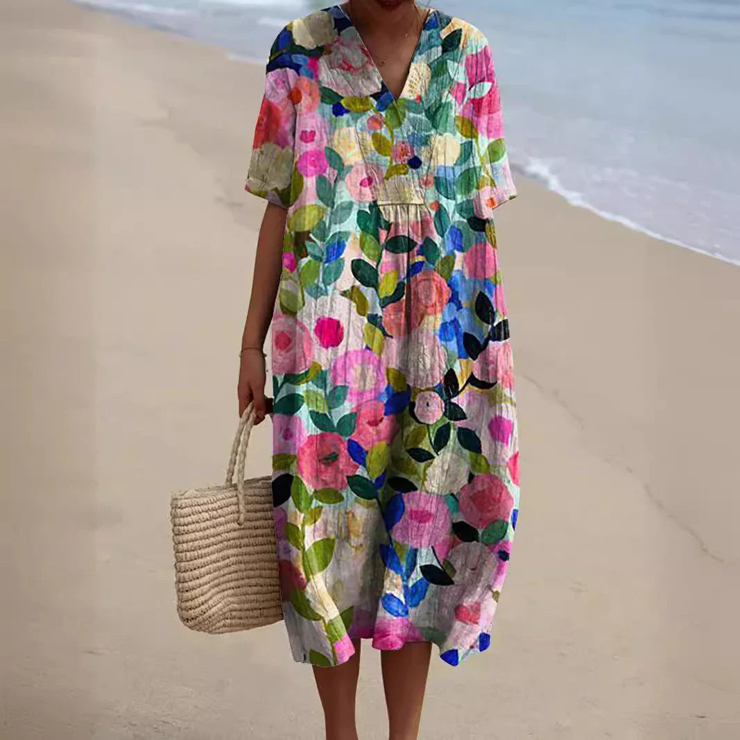Georgia - Summer Dress with Floral Pattern