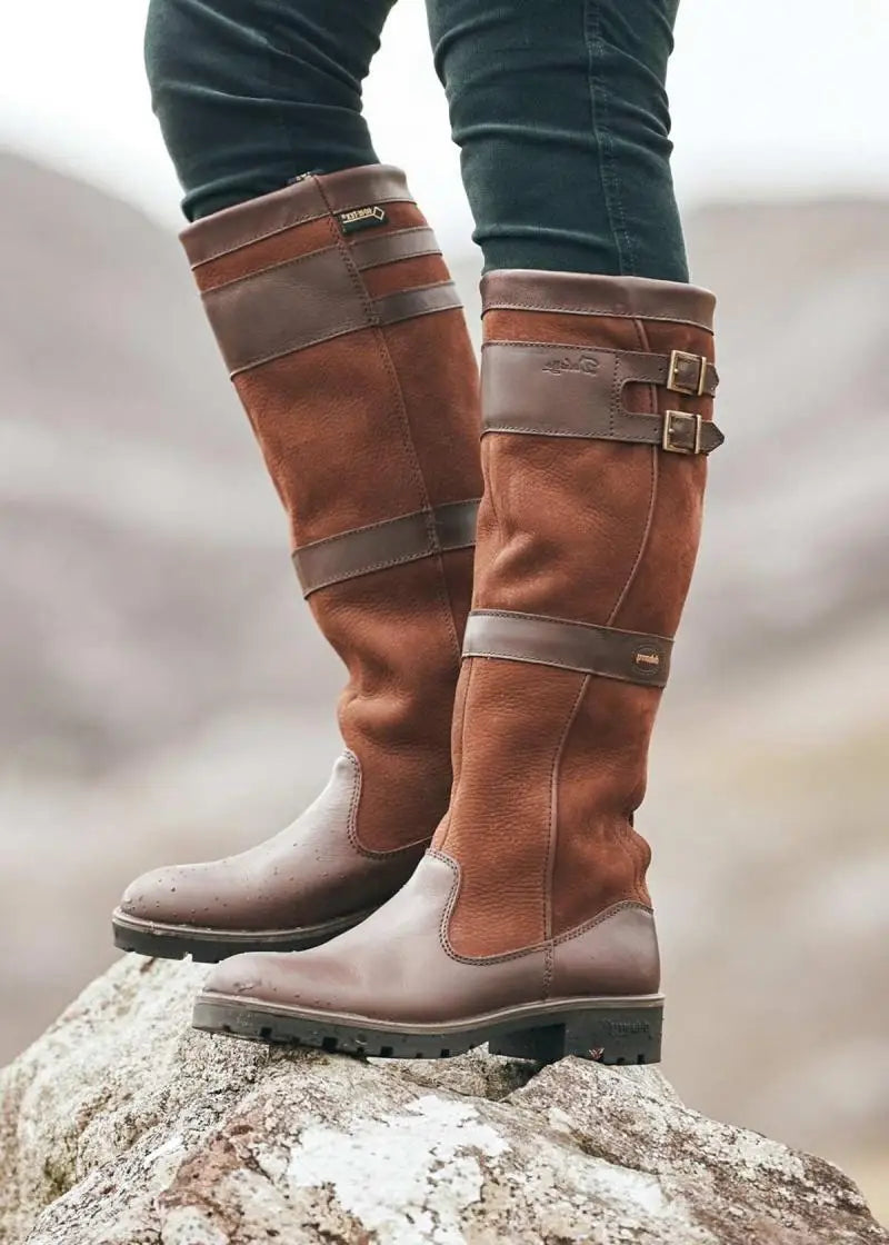 Brigitte - Retro Leather Boots