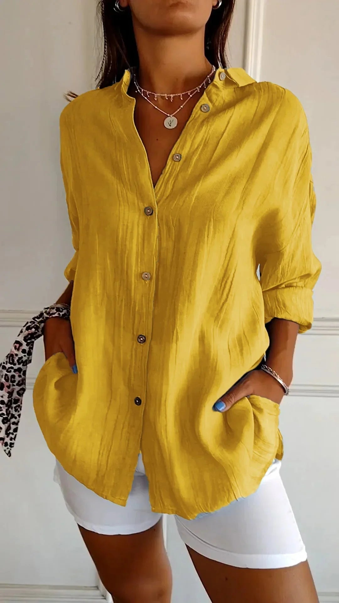 Auberis – High-quality Cotton Blouse