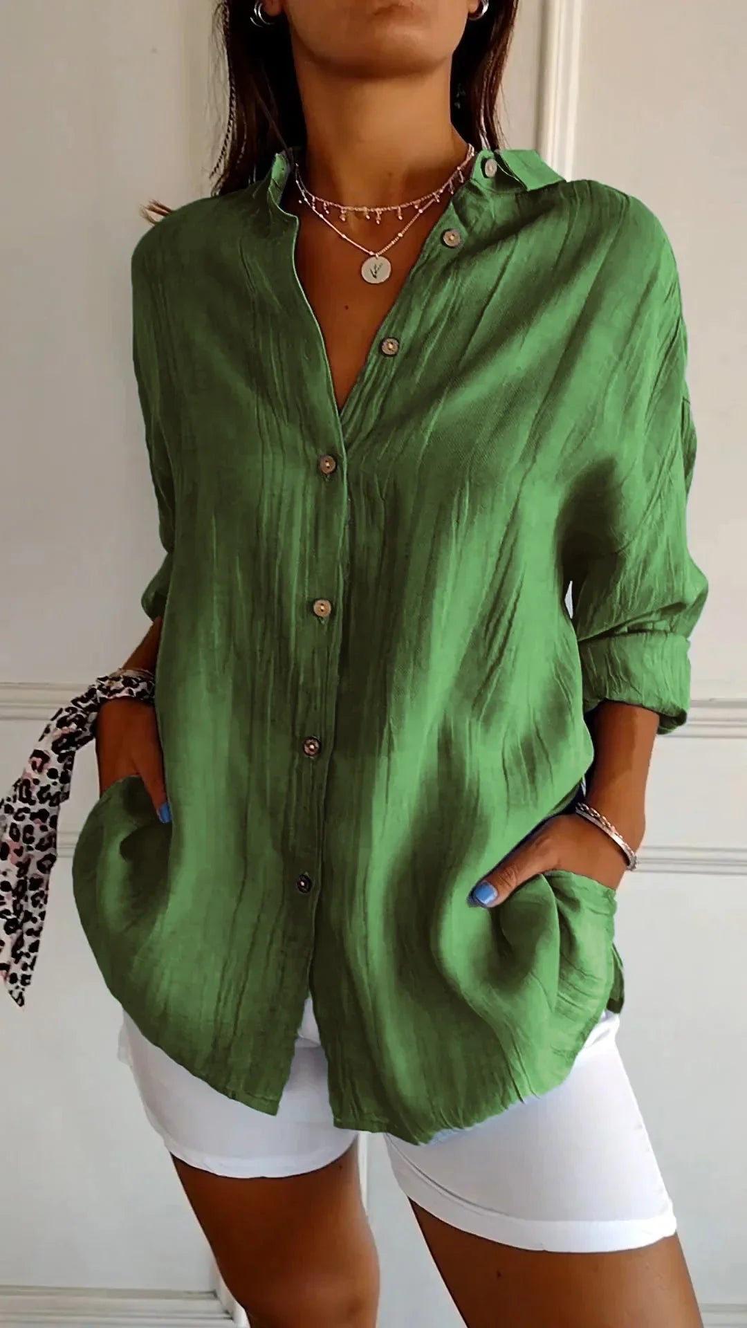Auberis – High-quality Cotton Blouse