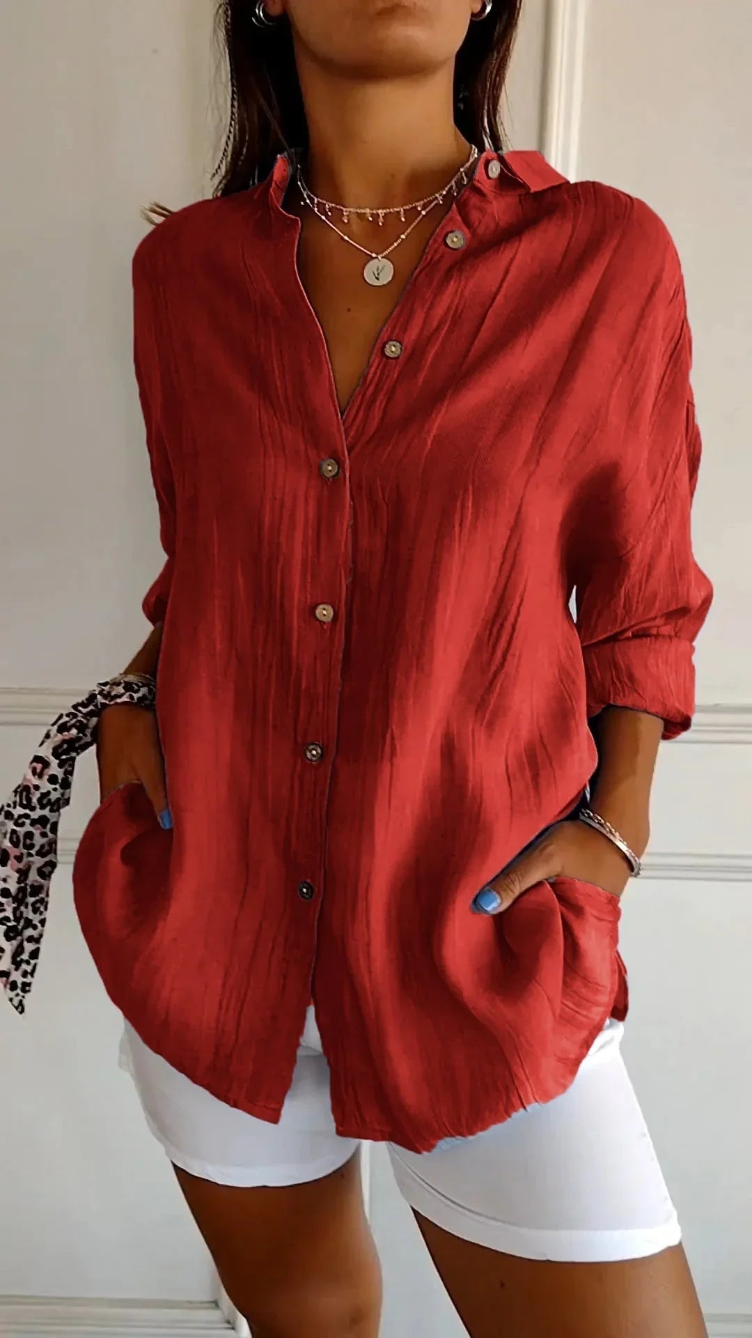 Auberis – High-quality Cotton Blouse