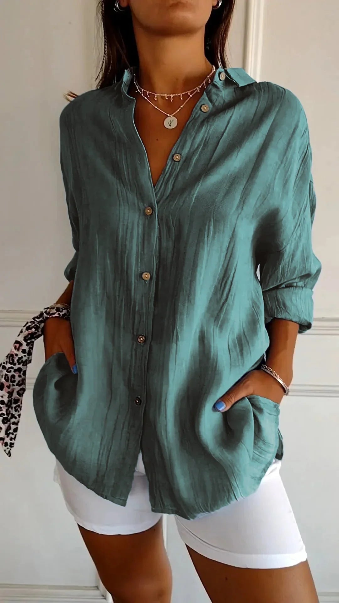 Auberis – High-quality Cotton Blouse