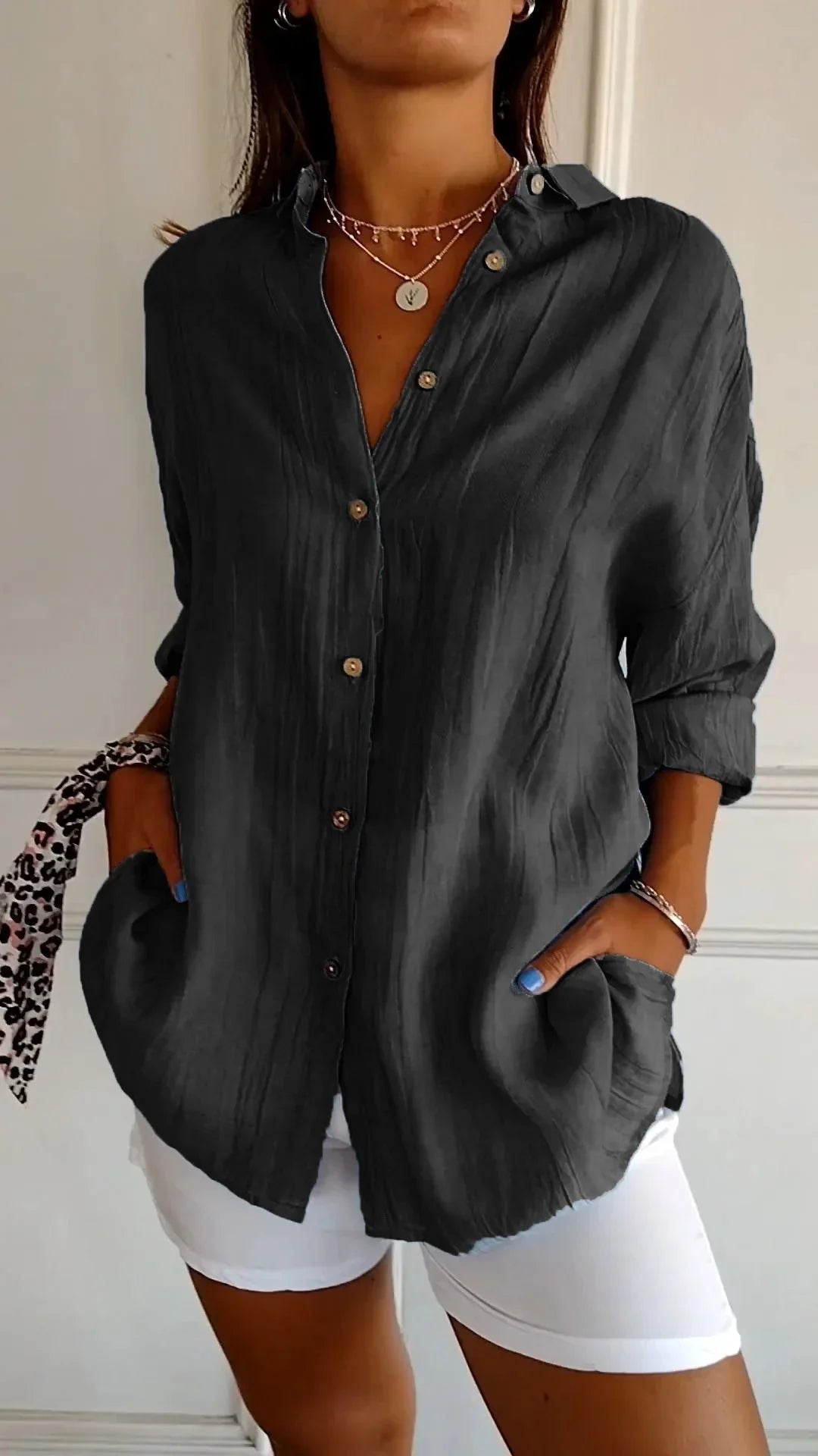 Auberis – High-quality Cotton Blouse
