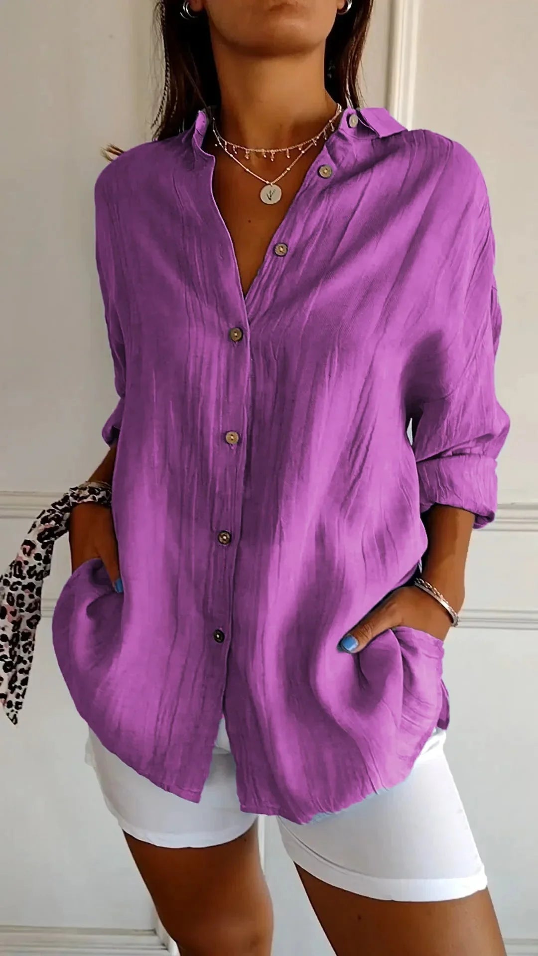 Auberis – High-quality Cotton Blouse
