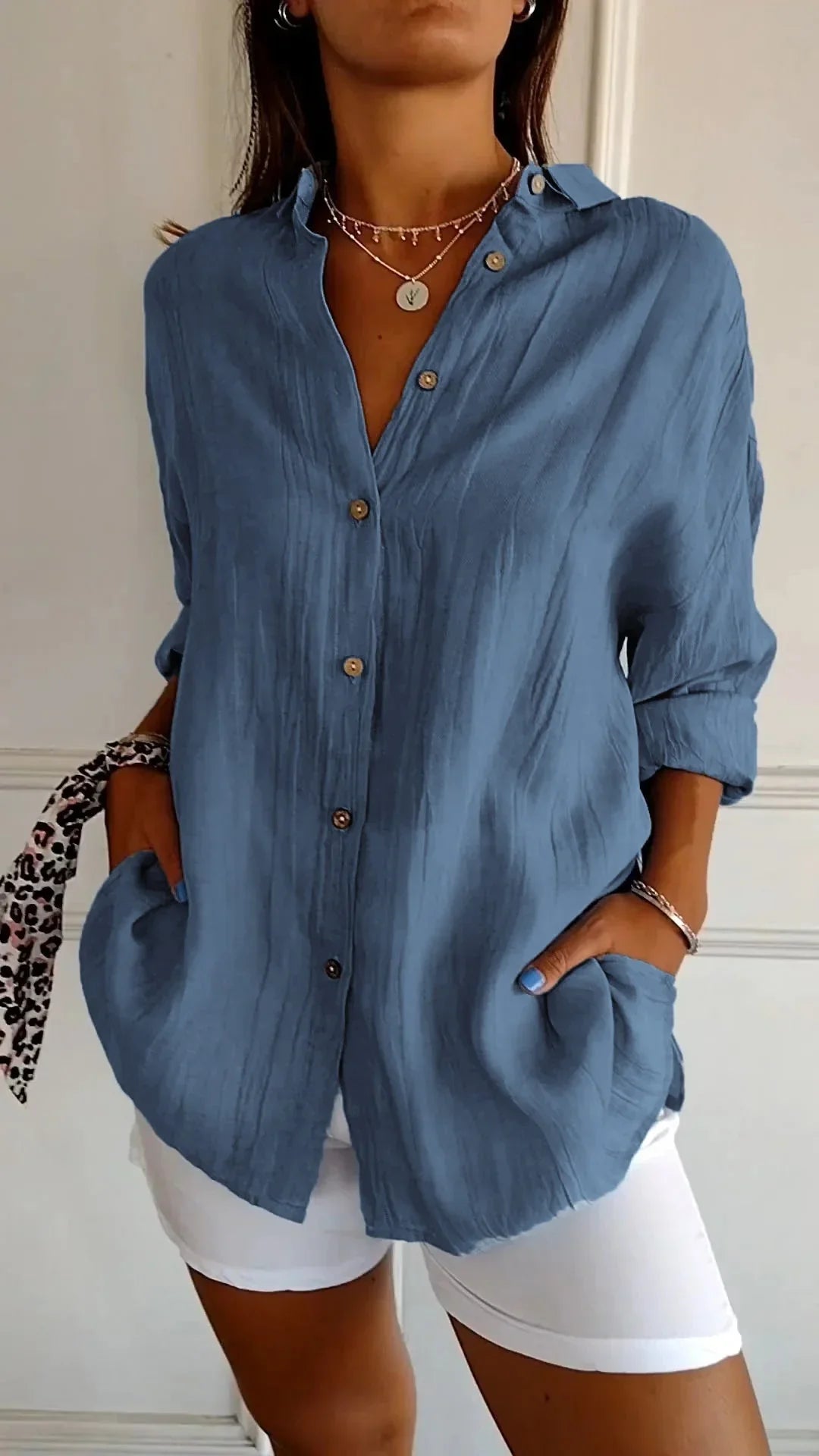 Auberis – High-quality Cotton Blouse