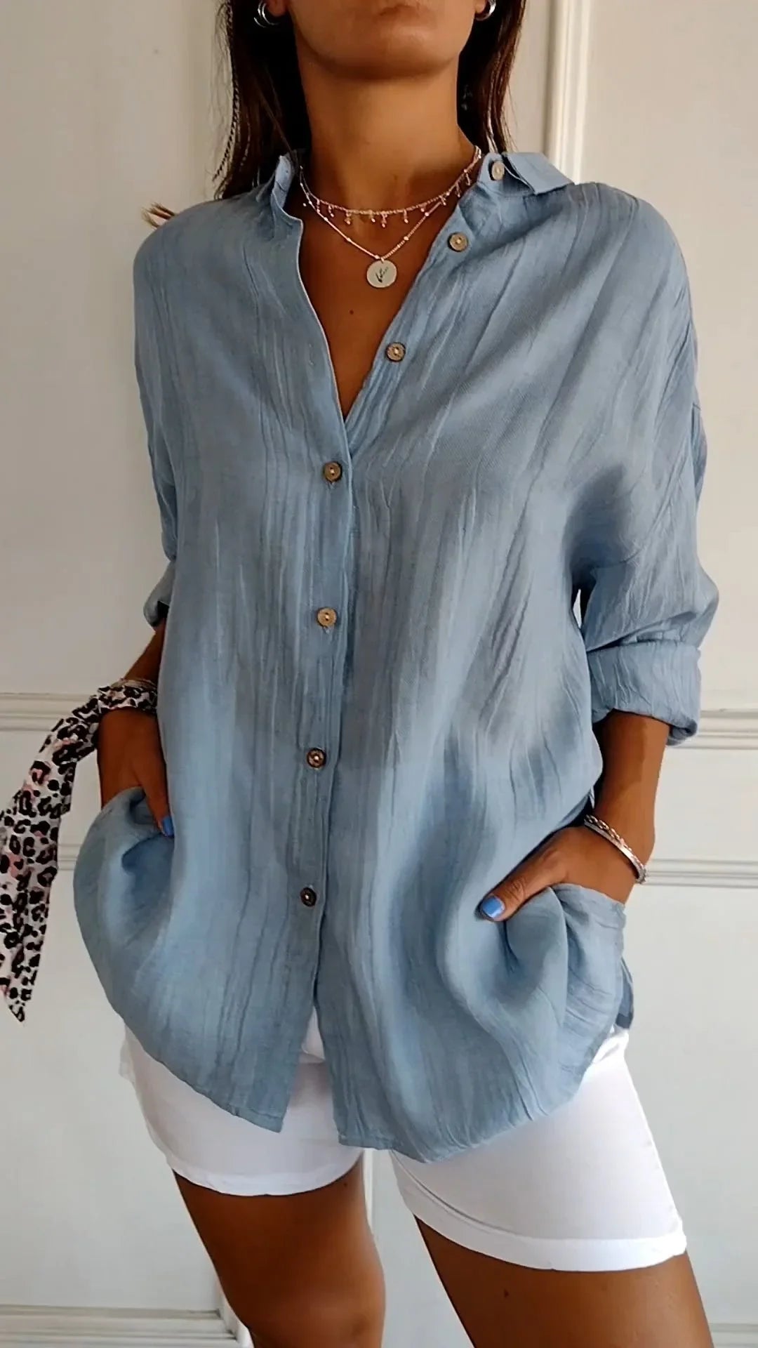 Auberis – High-quality Cotton Blouse