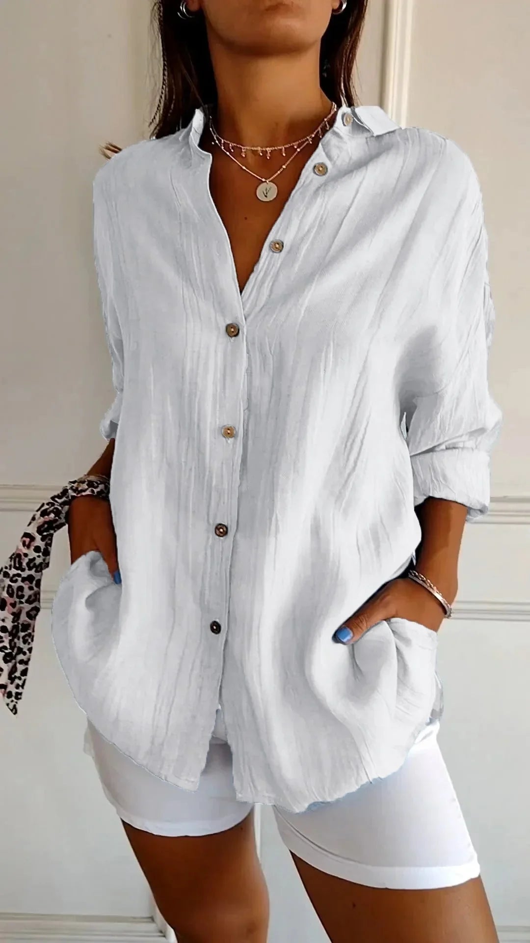Auberis – High-quality Cotton Blouse