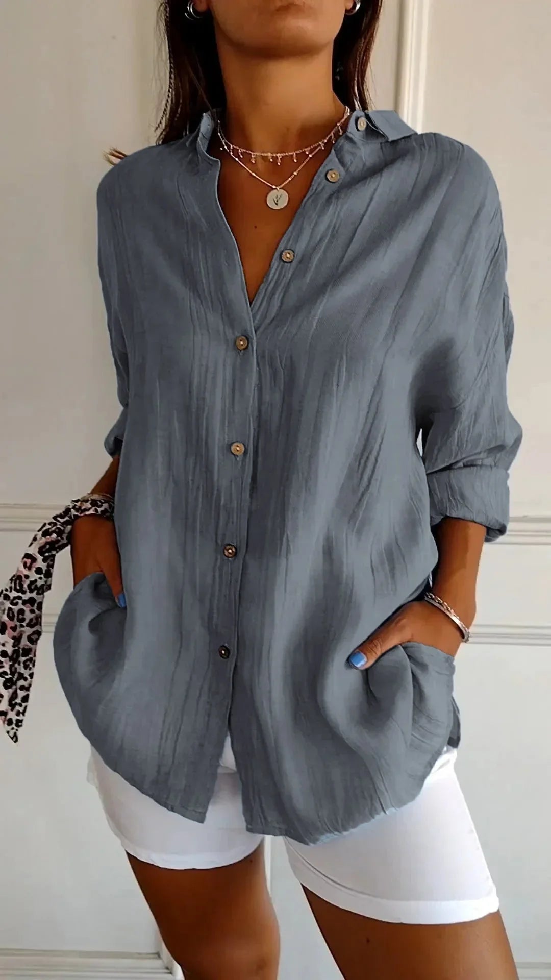 Auberis – High-quality Cotton Blouse