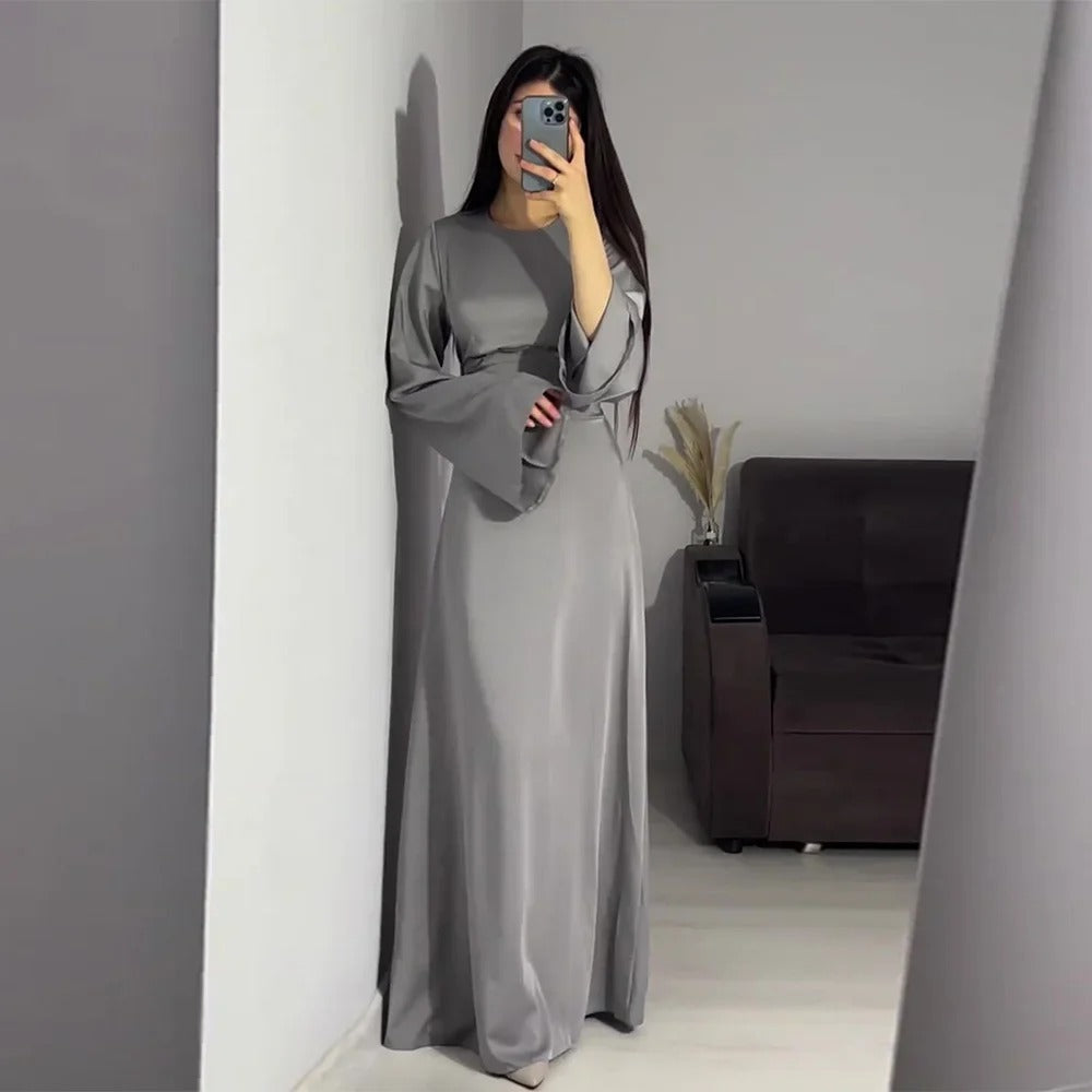 Aria - Long Satin Women's Dresses