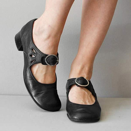Fiona - Vintage Round Toe Orthopedic Shoes