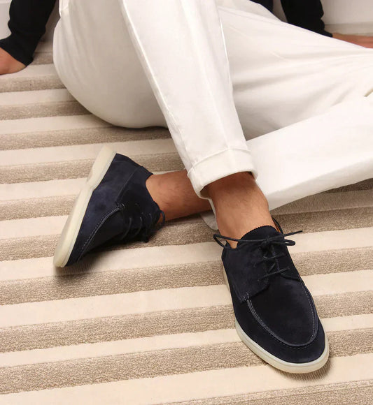 George - Men's Luxury Leather Lace-Up Loafers