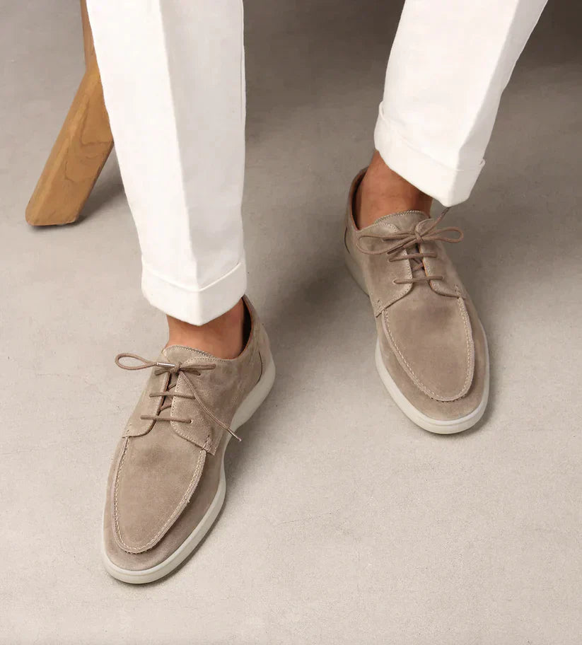 George - Men's Luxury Leather Lace-Up Loafers