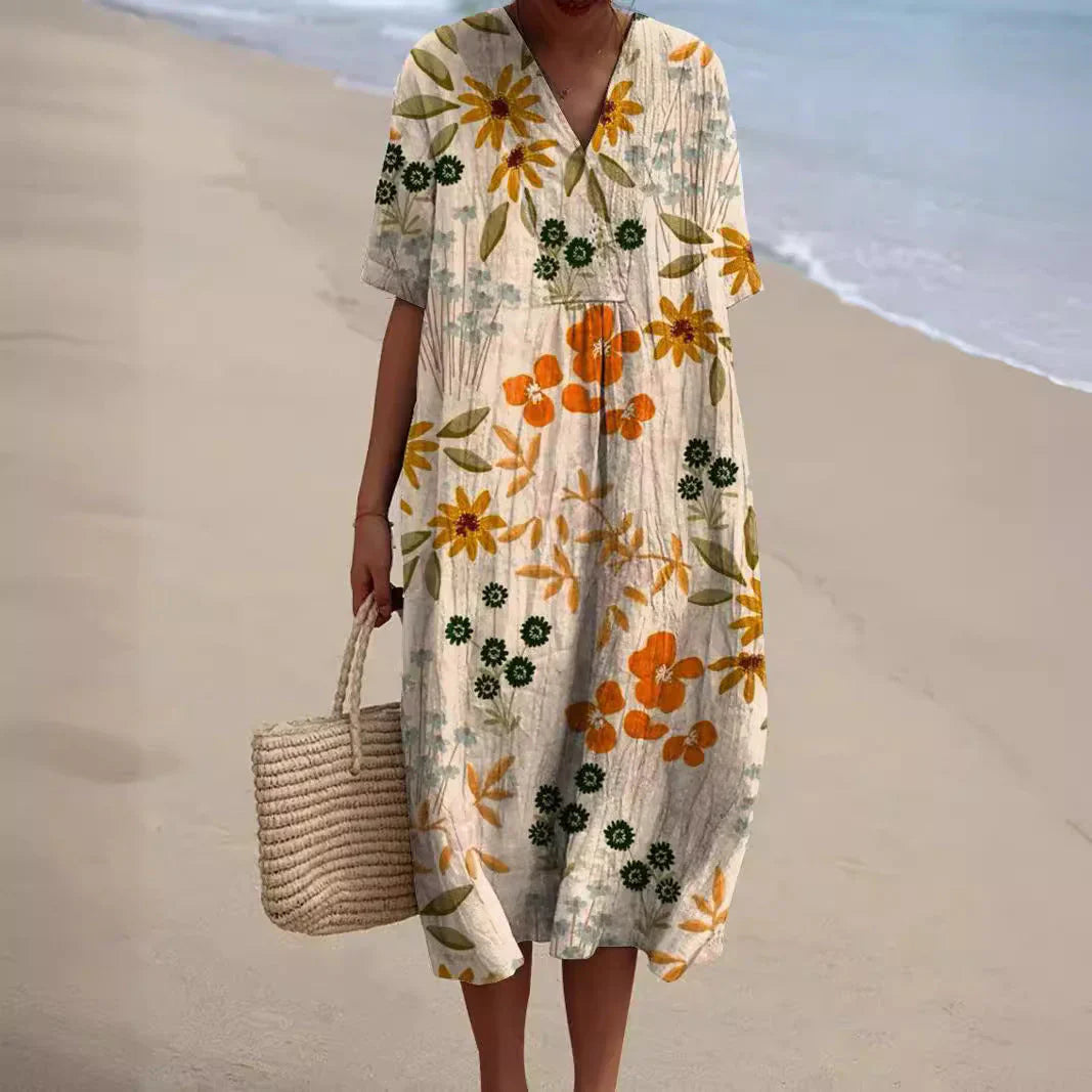 Georgia - Summer Dress with Floral Pattern