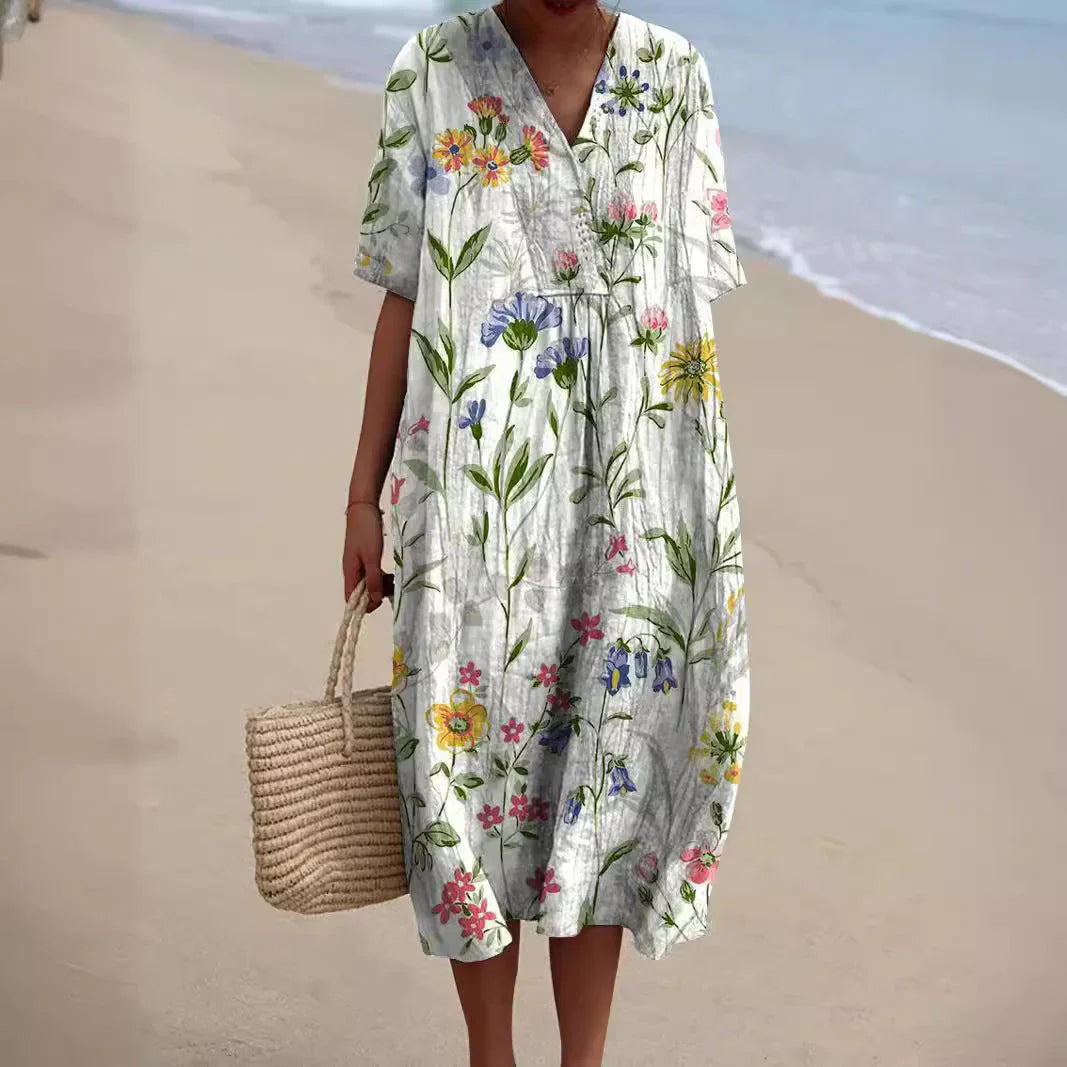 Georgia - Summer Dress with Floral Pattern