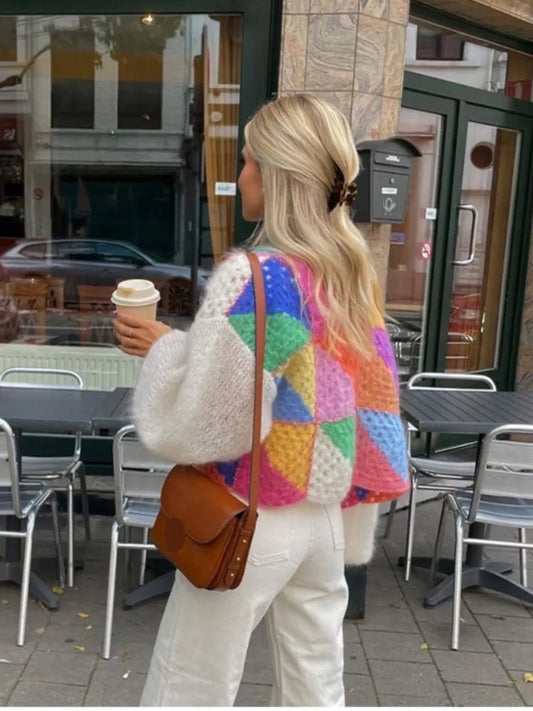Bridget - Striped Open Sweater