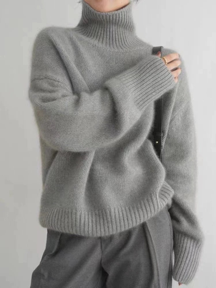 Milensa - Warm and Comfortable Merino Wool Turtleneck Sweater